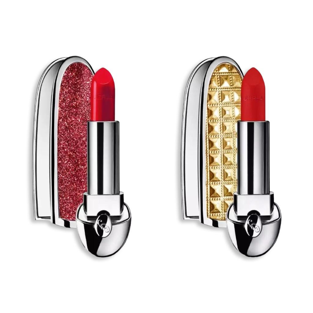 روج احمر شفاة عدد 2 مع  2 علبة مرآة مزدوجه من جيرلاين