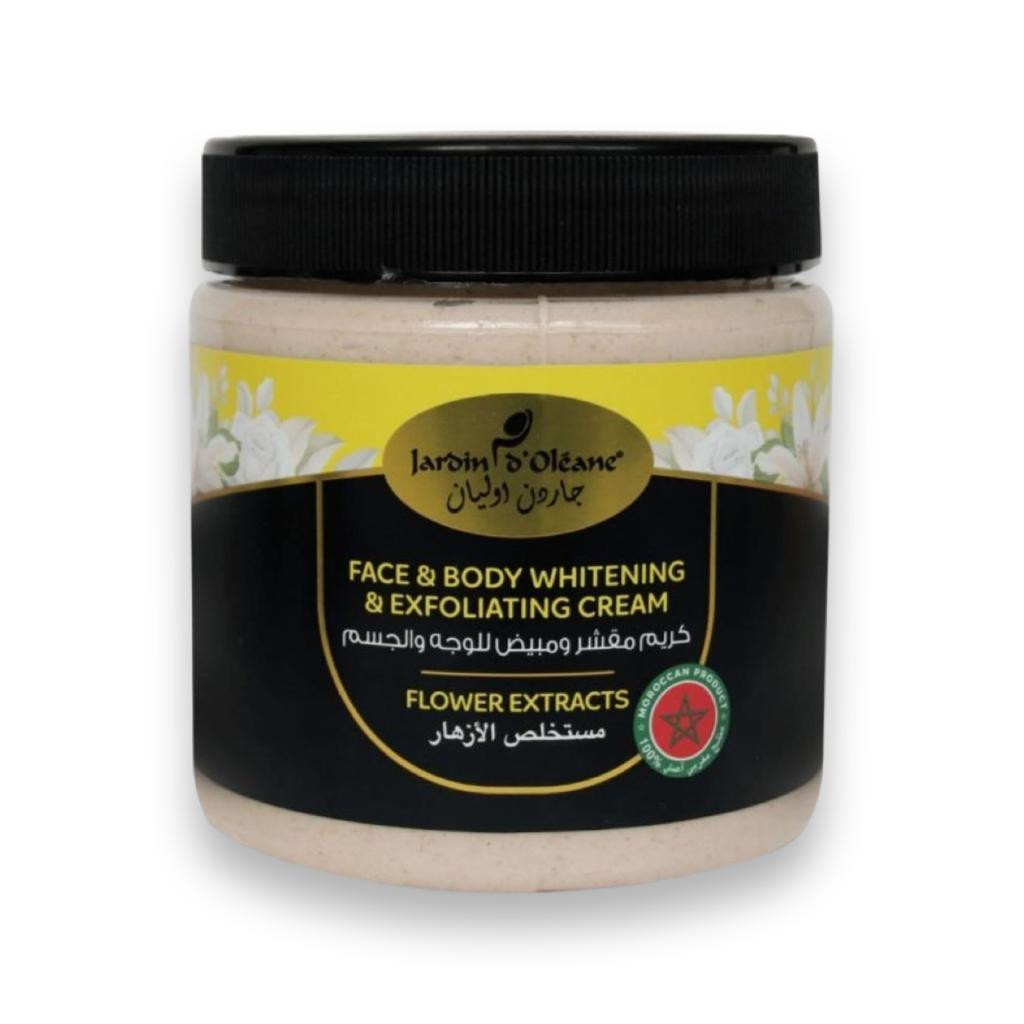 جاردن اوليان - كريم مقشر ومبيض للوجه والجسم مستخلص الازهار