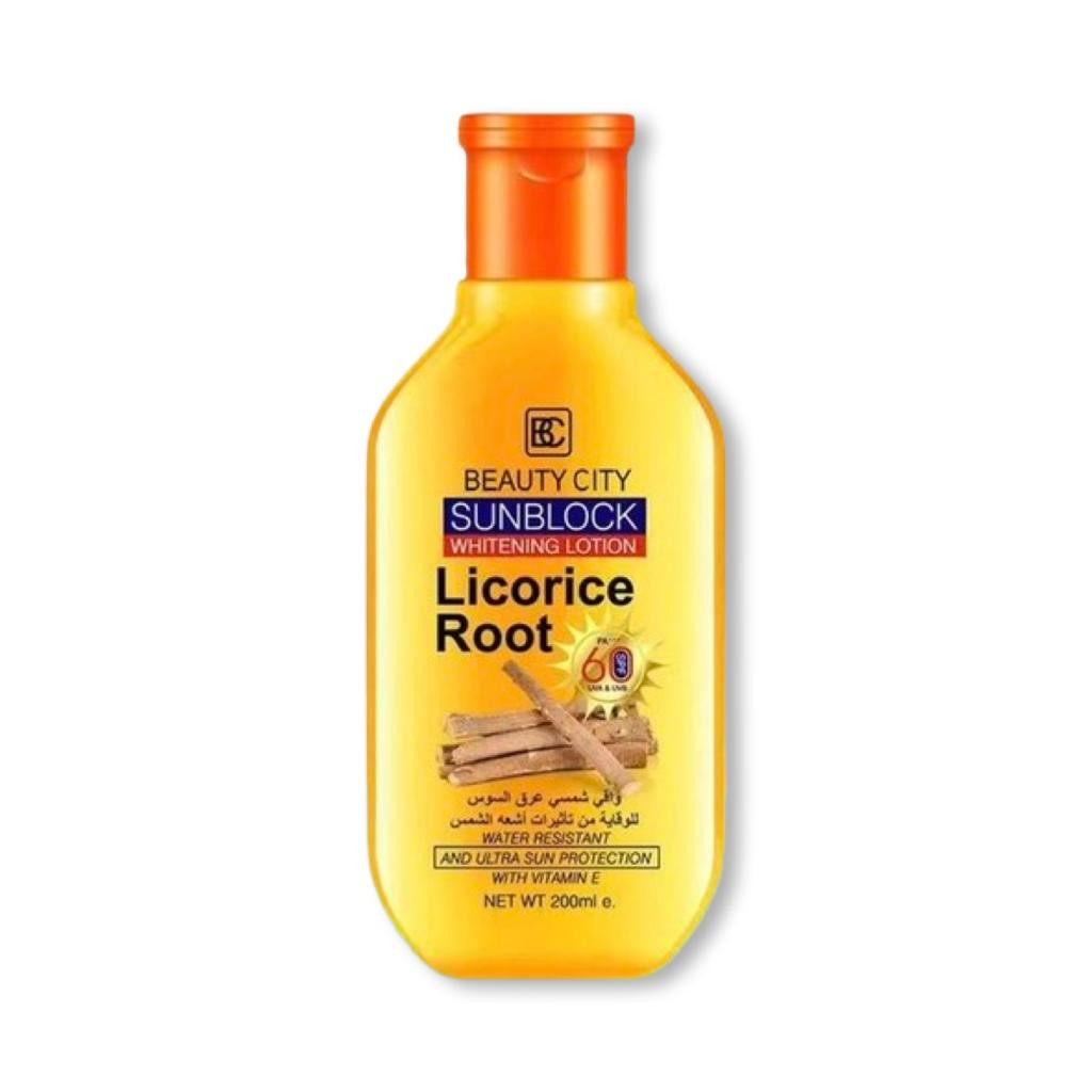 واقي الشمس بعرق السوس بعامل حماية 60 - 200 مل