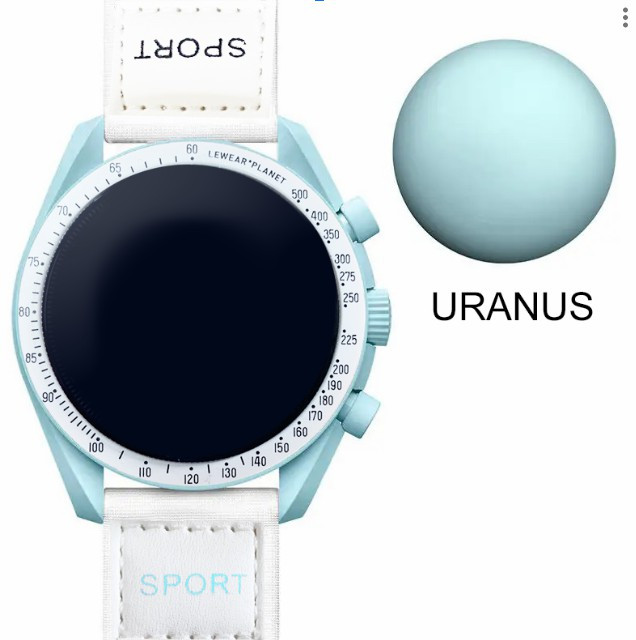 ساعة كوكب أورانوس مون سواتش كولكشن الذكية