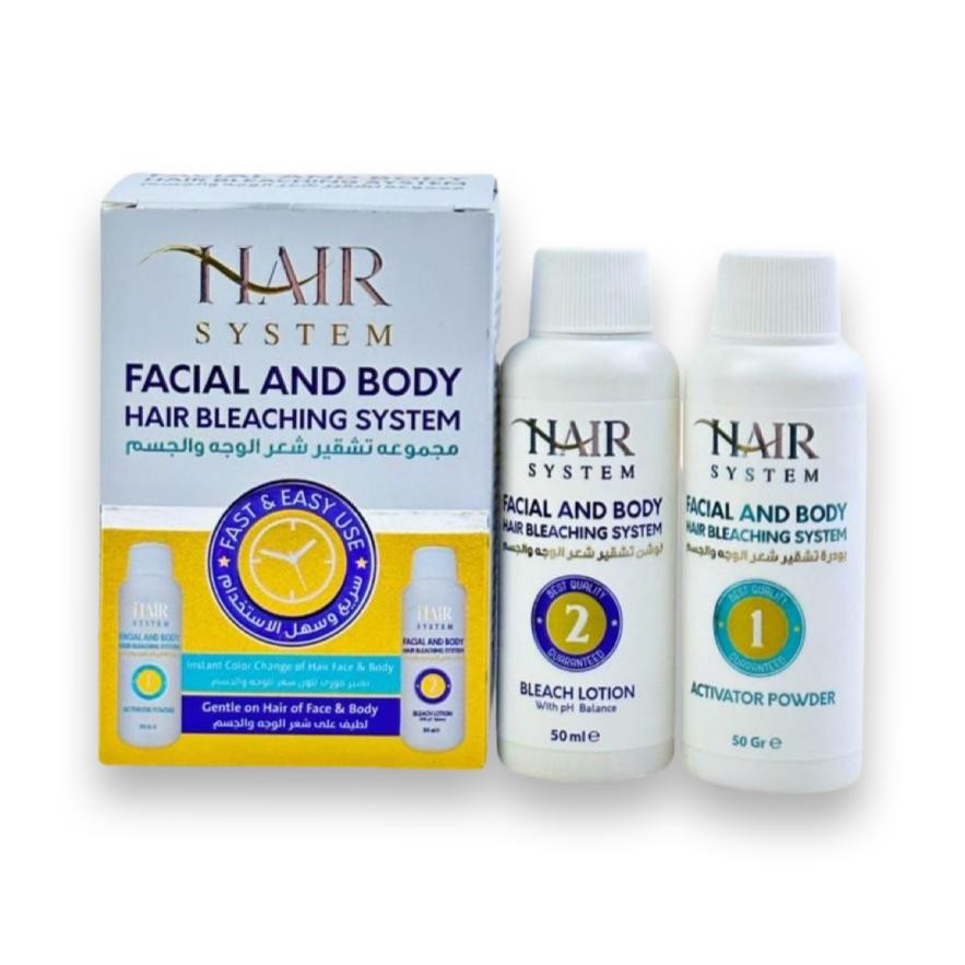 هير سيستم - مجموعة تشقير شعر الوجه والجسم