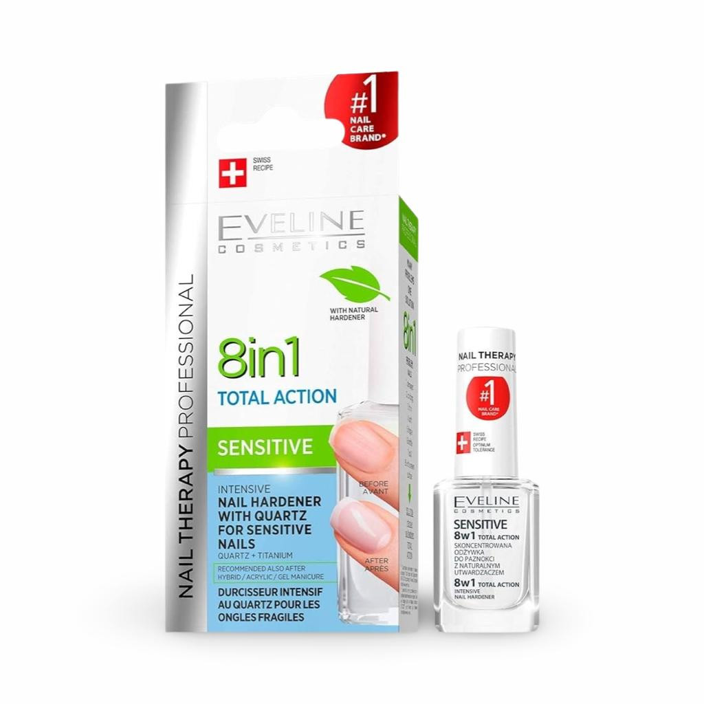ايفيلين - 8 في 1 مقوي الأظافر الحساسة المكثف 12 مل