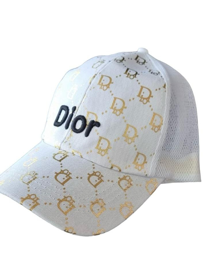 كاب ديور لون أبيض وذهبي