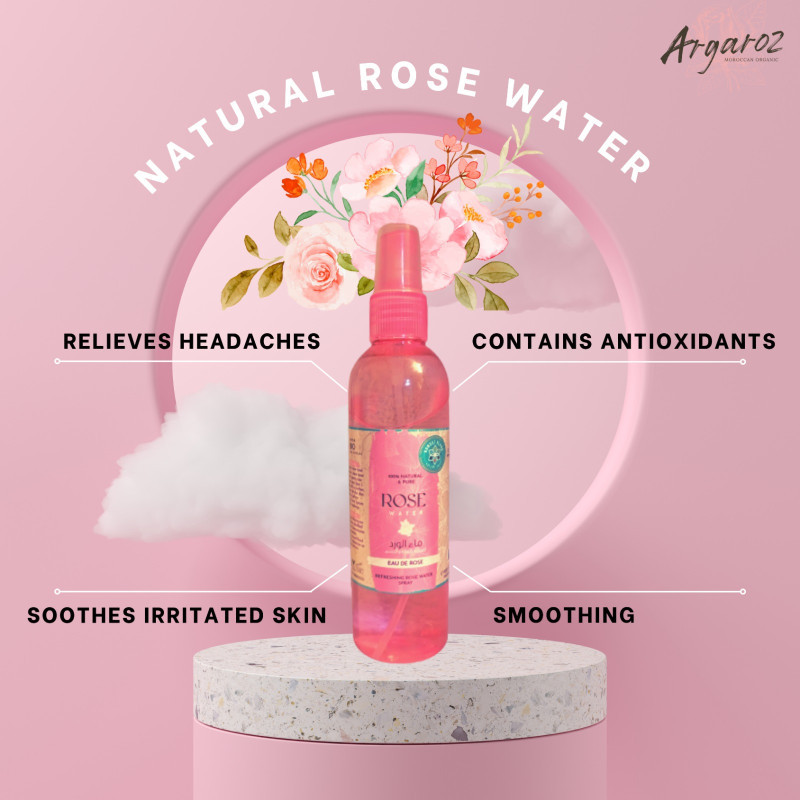 ماء مقطرزهور الورد 50 غرام