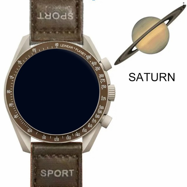 ساعة  كوكب زحل مون سواتش كولكشن الذكية