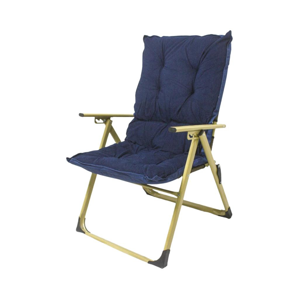 كرسي تخييم باللون الازرق