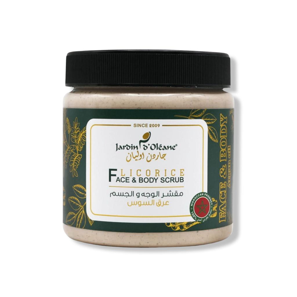 مقشر الوجه والجسم  عرق السوس - 500 مل