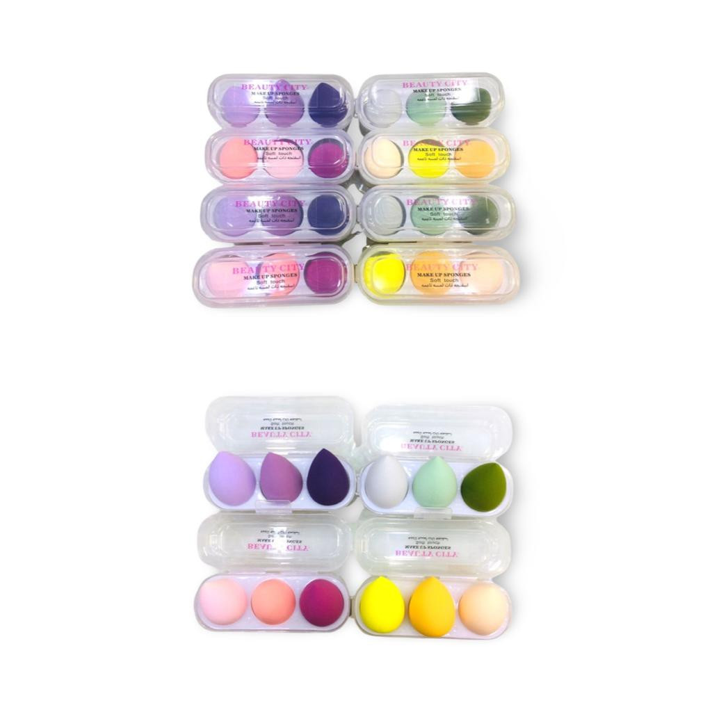 اسفنج دمج المكياج ذات لمسة ناعمه - 3 قطع