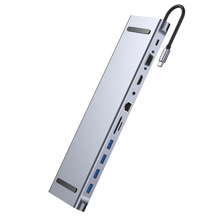 محطة إرساء الكمبيوتر المحمول من النوع c 11 في 1 Hub USB C مهايئ محطة الإرساء