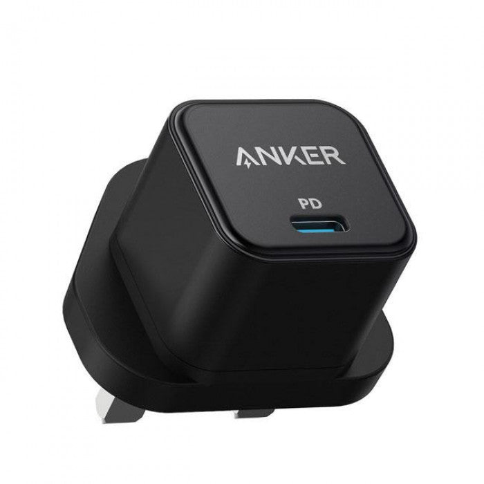 شاحن حائط مكعب الشكل بقوة 20 واط من انكر اسود اللون