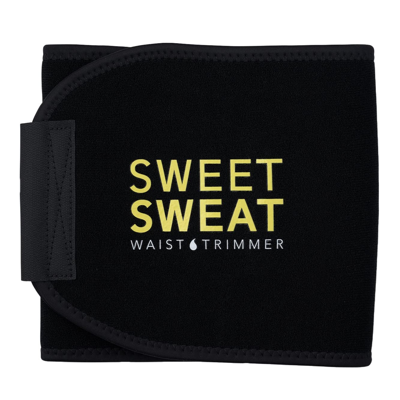 حزام حرق دهون الخصر من سويت سوات بالللون الاسود و الاصفر