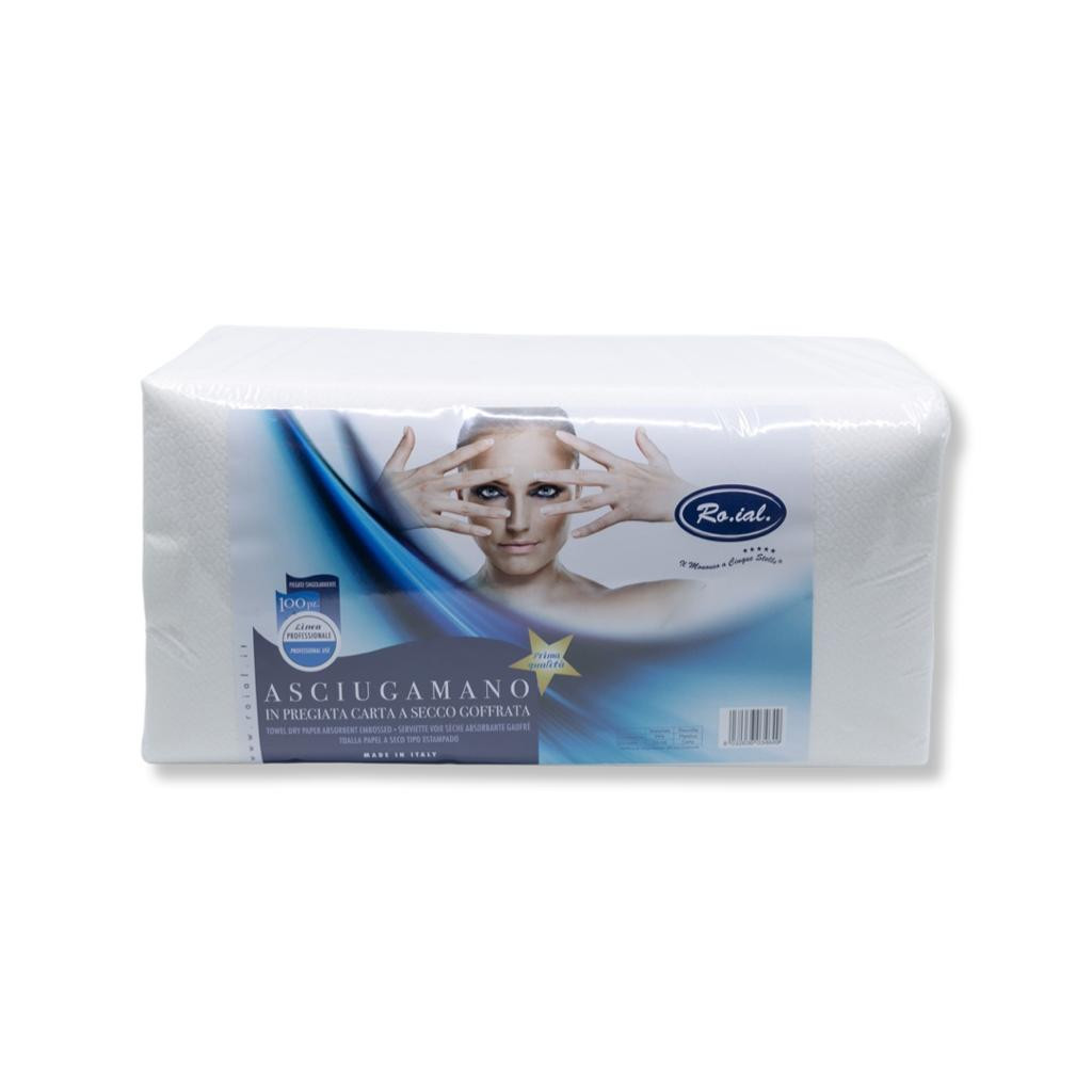 منشفة الوجه  ورق جاف للاستعمال مرة واحدة 67  × 35  سم - 100 حبة